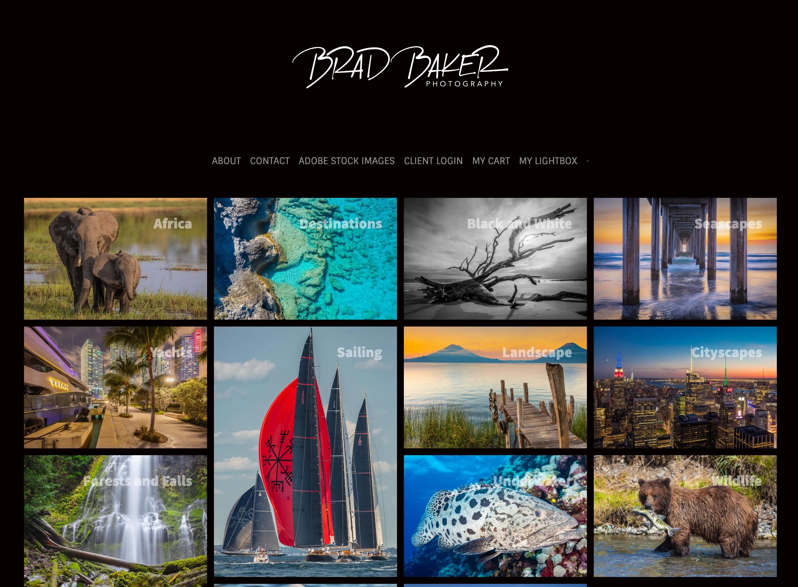 Brad Baker Photography Website  Marine Trade